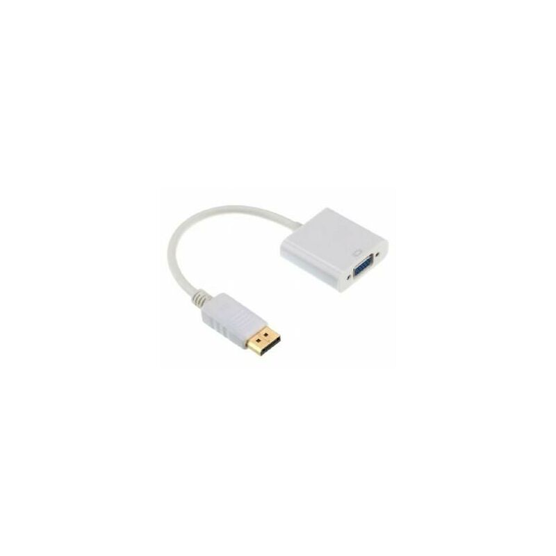 DisplayPort to VGA adapter cable, white (A-DPM-VGAF-02-W)